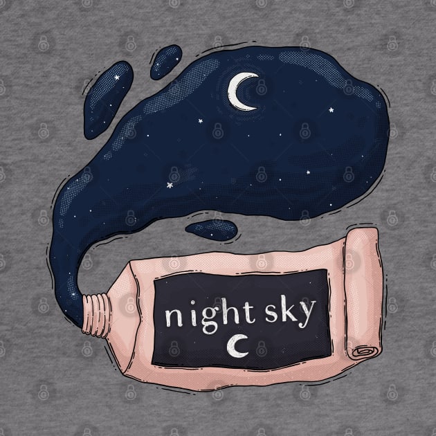 Night Sky Paint Tube by Tania Tania